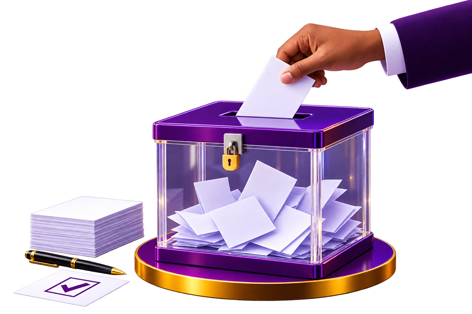 Election ballot box